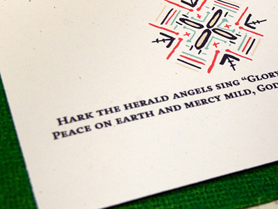 Christmas Card inside carols christmas folk art