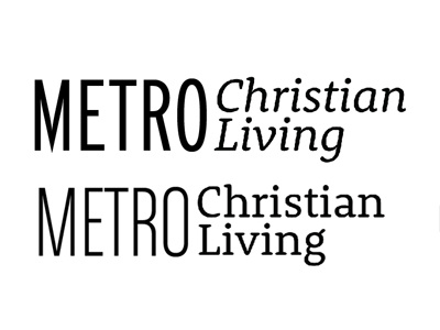 metro christian living magazine logo wordmark