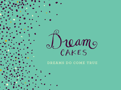 dream cakes bakery branding logo
