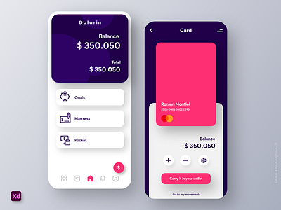 App redesign concept to manage money app app design bank cards cards design cards ui ui uiux ux web