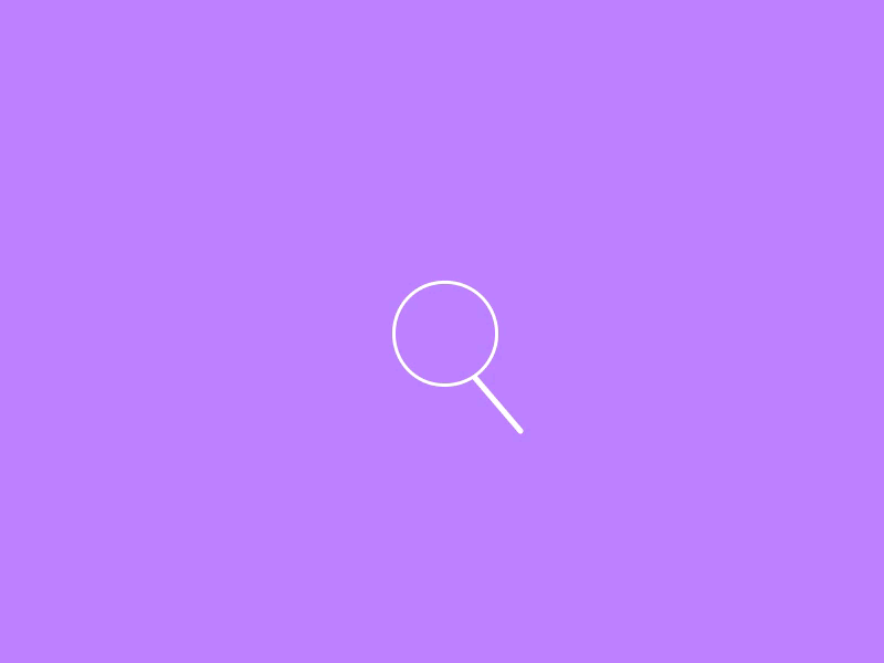 Searching for something animation hover icon mouseover purple search bar ux