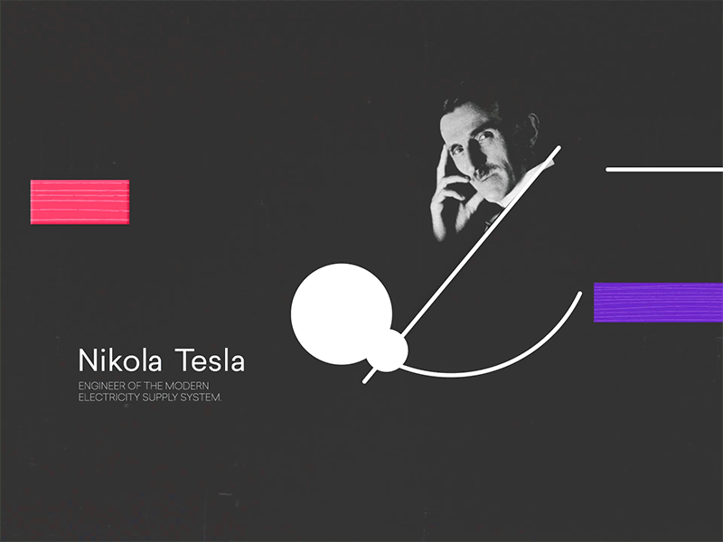 Nikola Tesla, The Innovator animation bulb croatia illustration innovation motion nikola tesla photo