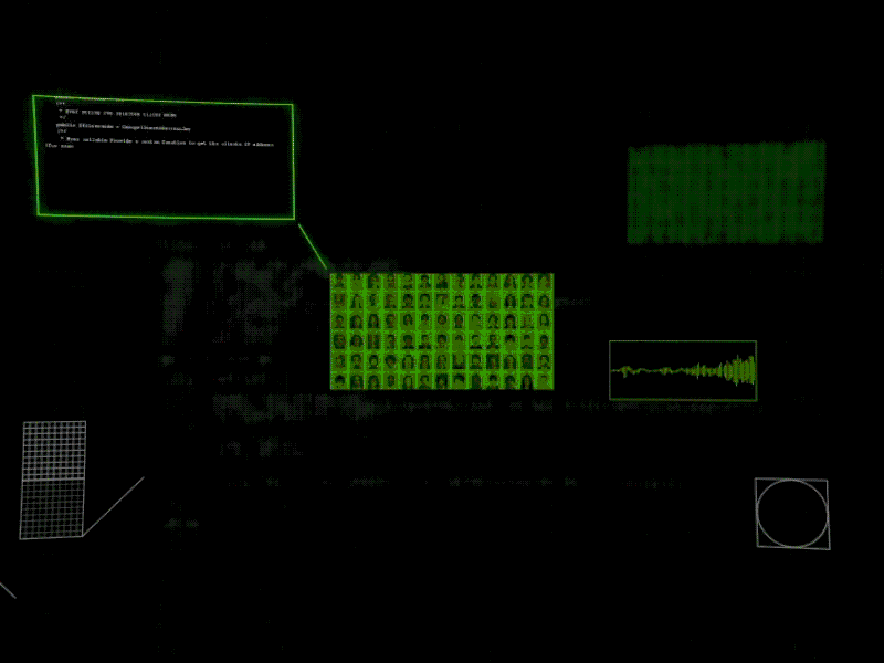 Sponge2018 - puzzles after effects animation dither glitch glitch effect illustration matrix motion graphics sponge typography ui