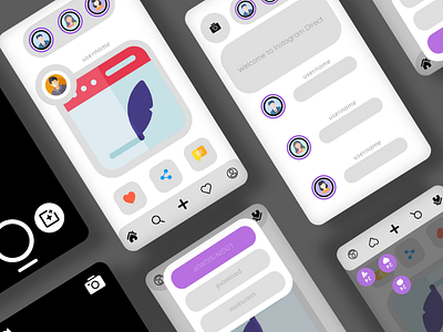 Instagram 2.0 app art concept design instagram logo mockup social social media ui ui design ux ux design wireframe