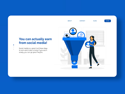 Social Media Landing Page