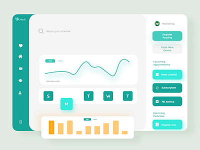 Medical Dashboard UI app art concept dashboard ui design inspiration landing page medical medicine mockup ui ui design ui inspiration ux ux design web ui website website ui wireframe