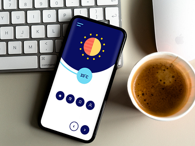 Simple Weather App app art clean colourful concept design inspiration mockup sun ui ui design ux ux design weather web design web ui wireframe