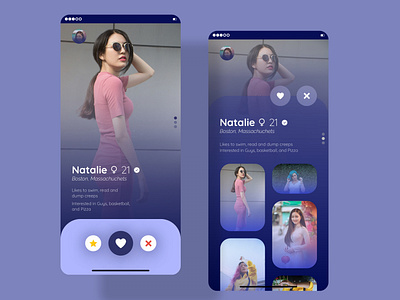 Dating App UI Concept app art design mockup ui ui design ux ux design web ui wireframe