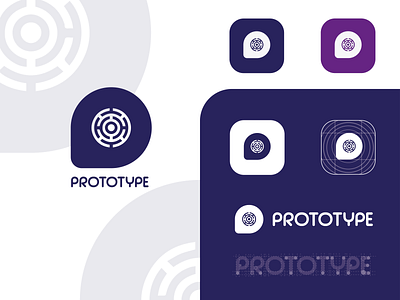 Prototype Logo Design app art branding concept design icon illustration logo typography vector
