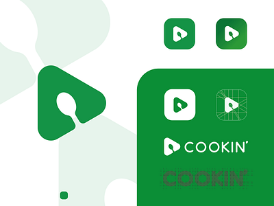 Cookin' Logo Concept app art branding design icon illustration logo minimal mockup vector