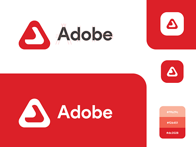 Adobe Redesign Concept app art branding design illustration logo