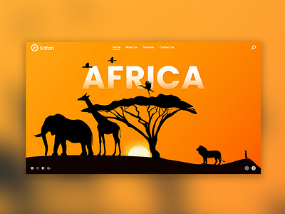 Safari Landing Page UI