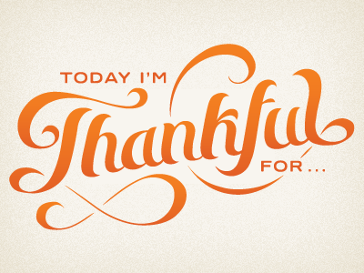 Thankful again lettering script thanksgiving typography