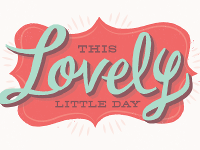 Lovely Letters Wip2 coral hand drawn lettering mint rebound script seal texture typography wip