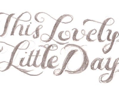 Lovely Script Sketch hand drawn lettering lovely scan script sketch typography wip