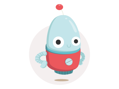 Letiny character design design robot web