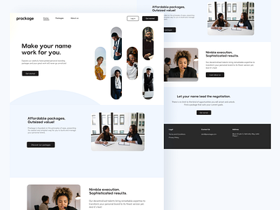 landing page for for personal branding website