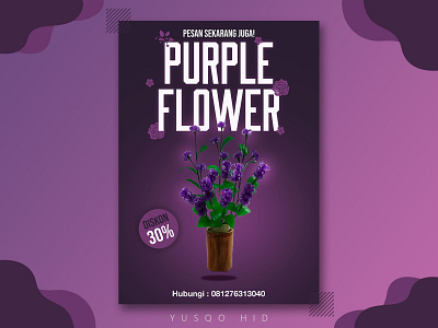 Purple Product Poster Design