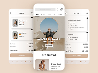 Clothing Store Mobile Apps app apps clothing design fashion figma graphic design store ui uiux ux