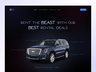 Car Rental Agency Website 2022 branding car car rental agency dark ui design flat minimal rent rental website trend ui ux