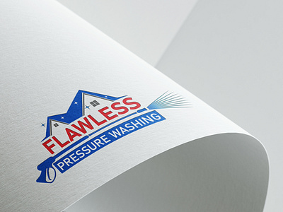 FLAWLESS pressure washing logo cleaning logo flawless logo home cleaning logo logo design pressure washing logo professional logo designer