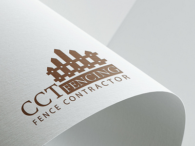 CCT fencing logo create logo creative logo designer fence contractor logo fence logo fencing logo professional logo wood work logo