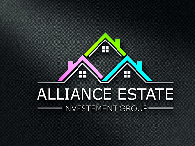 Alliance Estate Logo Design alliance estate logo alliance real estate logo homes logo design logo design logo designer real estate logo