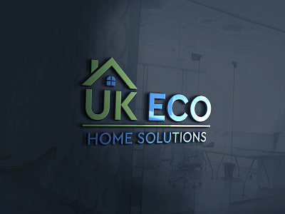 UK eco home solution logo home logo home solution logo logo designer real estate logo real estate logo designer uk eco home logo uk home logo