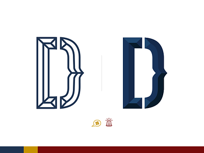 Denver Devs brand d icon illustration logo slack type web development