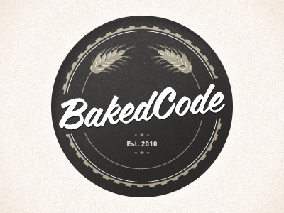 BakedCode icon logo seal vector