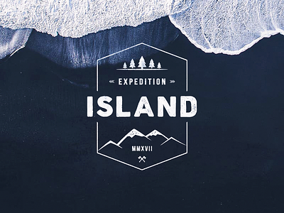 Island Expedition 2017 adventure arrows badge expedition iceland icon illustration island label mountains outdoor