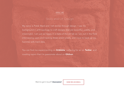 New Year, New Site archaeology personal redesign ux website