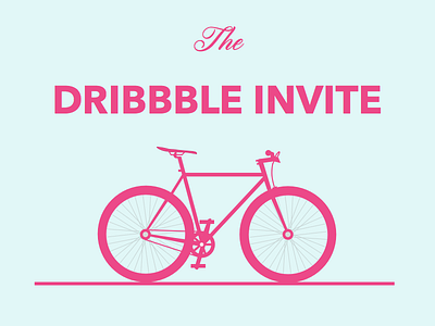 Dribbble Invite bicycle dribbble giveaway invite