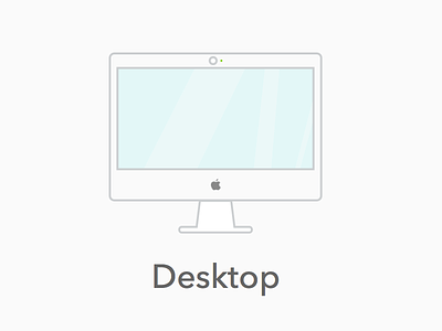 Desktop icon desktop device heavy line icon illustration