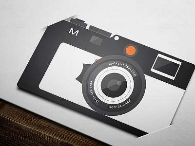 Flat Camera Business Card