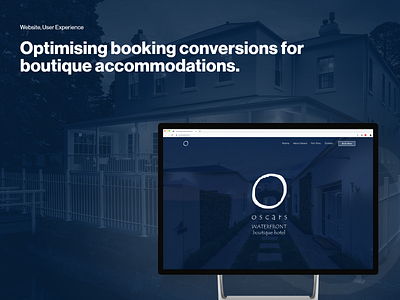 Optimising booking conversions for boutique accommodations. design hotel optimisation optimization ui user research ux web design webflow
