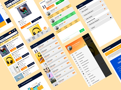 Indiaudyogmart a e-commerce app Ui-kit part-2 app concept app design application design application interface concept e commerce app concept e commerce shop ui ux