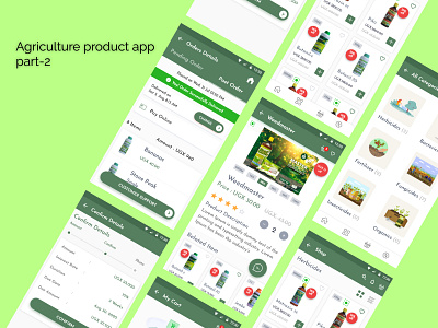Agriculture product app part-2 agriculture app app design app interface app uiux application application concept application design ui kit ui ux ui ux concept ui ux designer