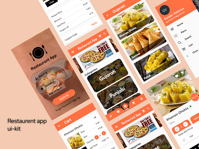 Resturent app Ui-kit adsum adsum originator adsumoriginator app app concept app design app ui app ui ux application application ui applications concept design originator uidesign