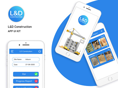 L.D Construction app ui-kit adsum adsum originator adsumoriginator app app concept app interface app ui app ui kit application application concept construction app originator