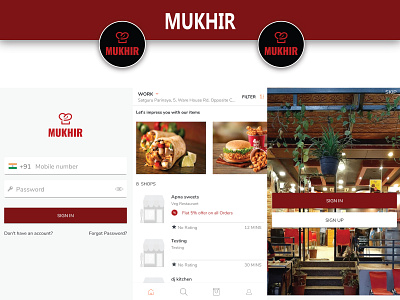 MUKHIR RESTURENT APP DESIGN