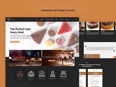 CAKESHOP WEB DESIGN CONCEPT