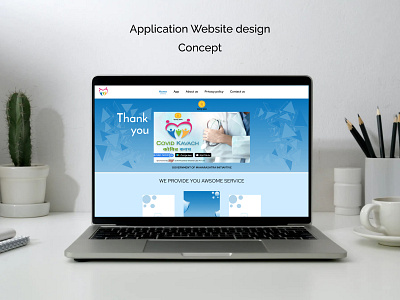 COVID-19 APP WEBSITE DESIGN CONCEPT