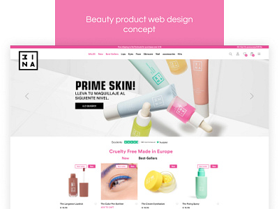 BEAUTY PRODUCT WEB DESIGN CONCEPT adsum adsumoriginator concept concepts design originator shopify uiux user experience design user interaction user interface design web application design web concept webdesign wordpress