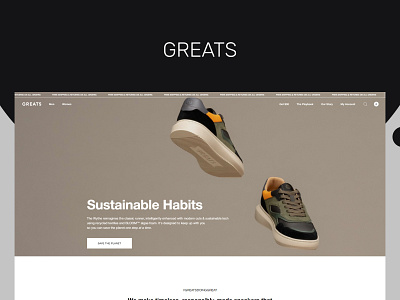 Ecommerce website design concept