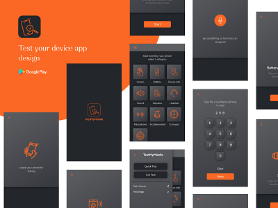 TEST DEVICE APP DESIGN CONCEPT adsum adsumoriginator app concept app design app designers app developement app interface application ui concept concepts originator test device app ui interface uiux user experience design user interface design