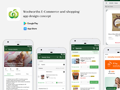 WOOLWORTHS E-COMMERCE APP DESIGN CONCEPT