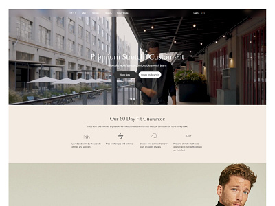 Sene an e-commerce web design concept