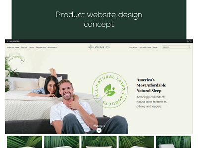 product website design concept