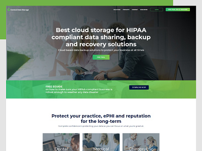 Cloud service providing web design concept